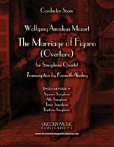 The Marriage of Figaro - Overture (for Saxophone Quartet SATB) P.O.D cover